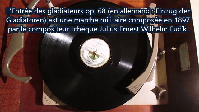 L'entrée des gladiateurs - Fucik - Gros Milotär-Blas-orchester dir Carl Woitschach