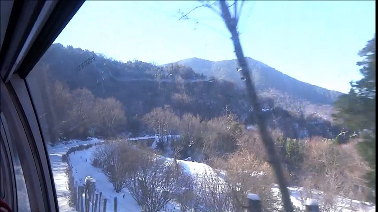 Vizzavona - Bocognano en autorail AMG 800 parcours enneigé