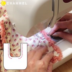 手作り「もこもこバッグ」 │ DIY Fluffy Bag-BtQWYhrR10E