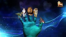 3d Animal Finger Family rhymes | Lion and Dinosaurs Attacks | finger songs