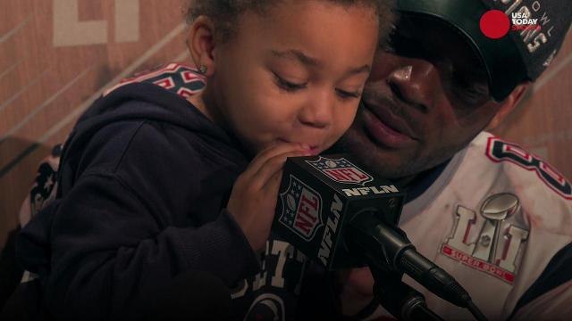 Martellus Bennett's adorable daughter dominated his press conference