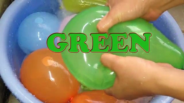 Water Balloons Popping Show Learning Colors For Kids Children Toddlers with Wet Balloons 2