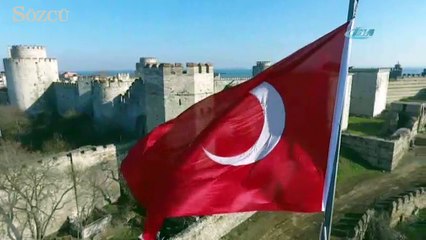 İstanbul’un can çekişen surları havadan görüntülendi