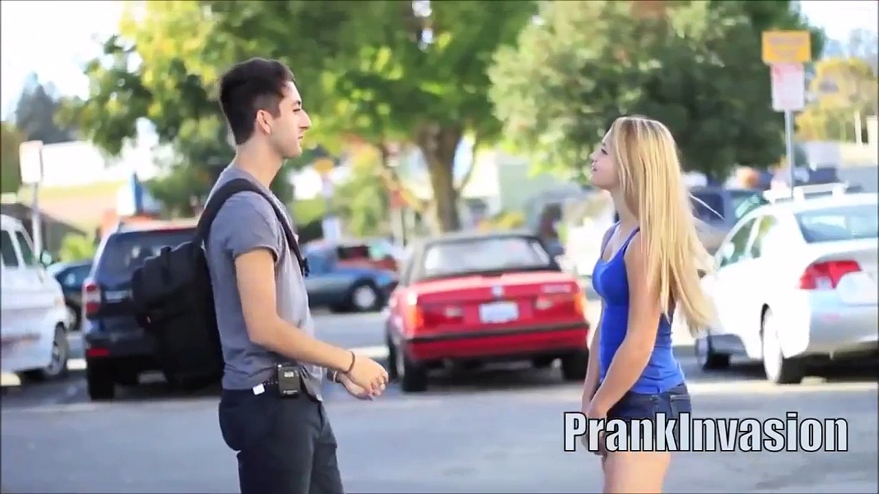 Staring Contest Kissing Prank - Making out with Girls (Prankinvasion)