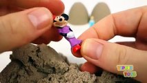 Kinetic Sand Surprise Eggs Shopkins Frozen Spiderman Lego Hello Kitty Disney Princess