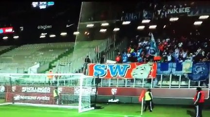 Le chant des fans marseillais...à Julien Cazarre !