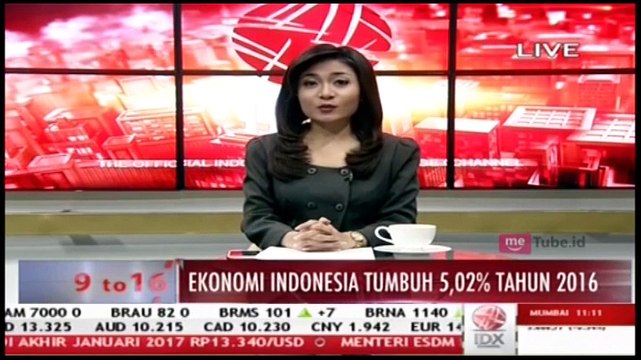 BPS Catat Ekonomi Indonesia Tumbuh 5,02 Persen Tahun 2016