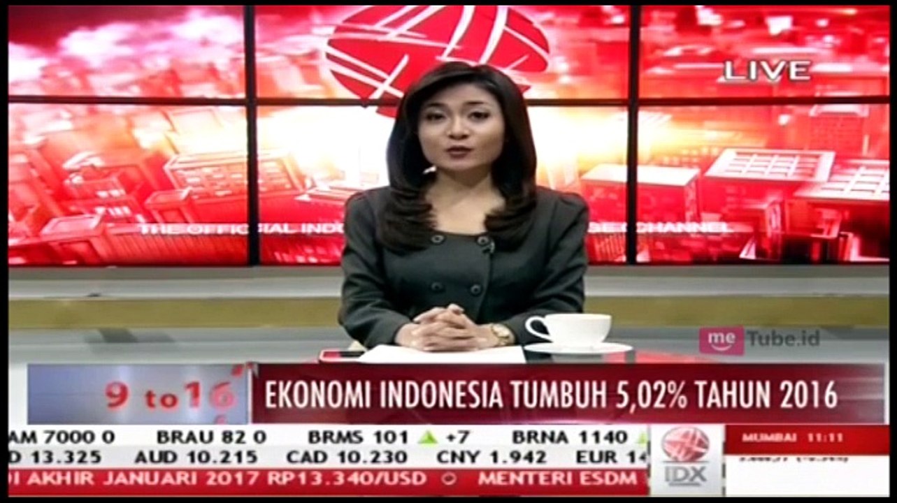 BPS Catat Ekonomi Indonesia Tumbuh 5,02 Persen Tahun 2016