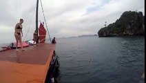 Amazing Jump from the Boat Roof Around Ao Nang and Railay Beach - A Video from Krabi Sunset Cruises