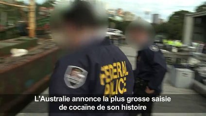 L'Australie annonce sa plus grosse saisie de cocaïne: 1,4 tonne