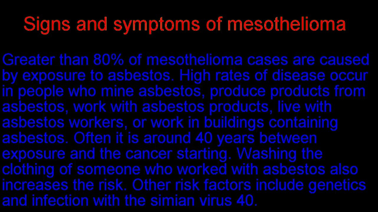 what causes mesothelioma other than asbestos