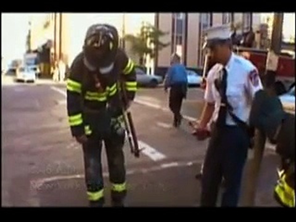 Flash seen before plane hits the tower
