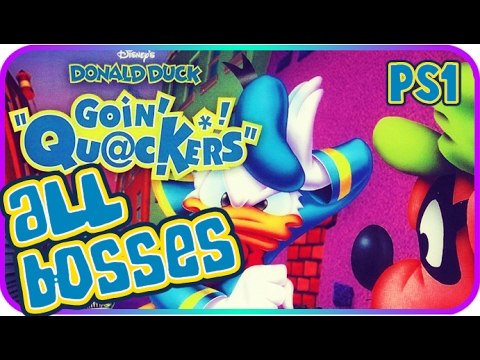 Donald Duck Quack Attack All Bosses | Donald Duck Goin' Quackers All Bosses (PS1)