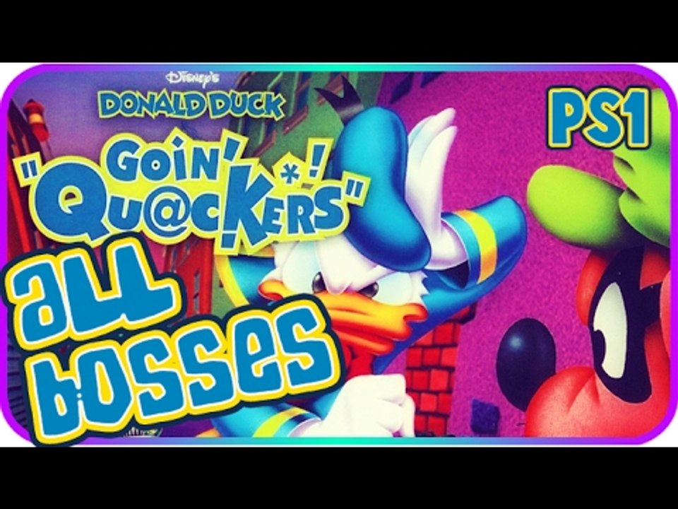 Donald Duck Quack Attack All Bosses | Donald Duck Goin' Quackers All Bosses (PS1)