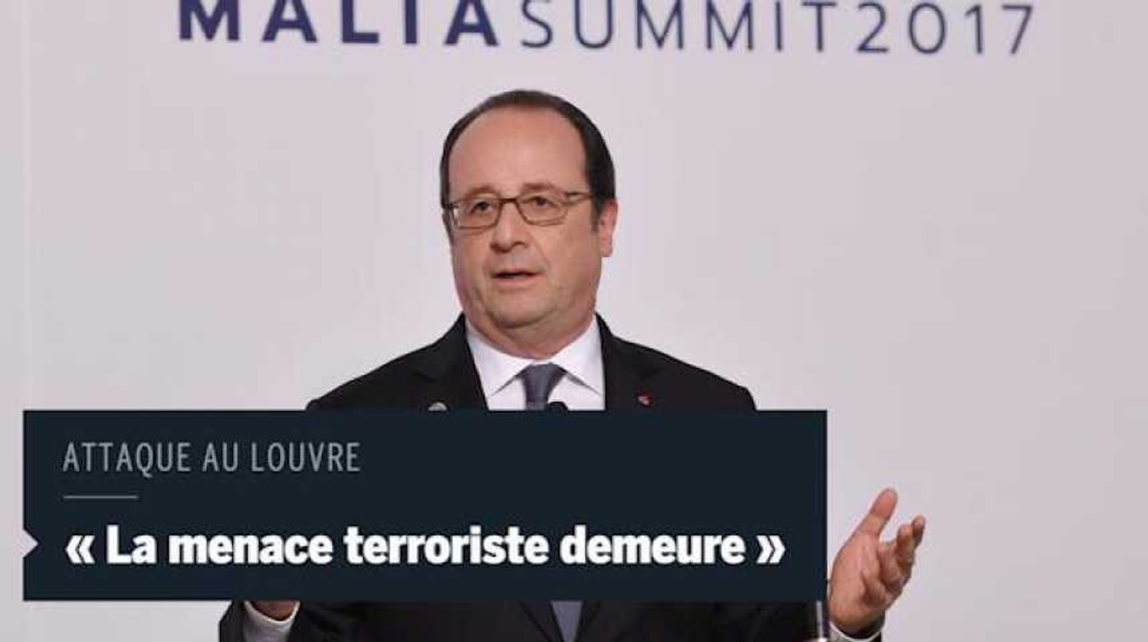Attaque au Louvre : "Le caractère terroriste ne fait guère de doute", selon Hollande