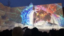 Final Fantasy VII Snow Sculpture Projection Mapping #2