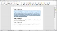 35 Ders - LibreOffice Write metinlerimize çerçeve ekleme - Gölge efektti verme