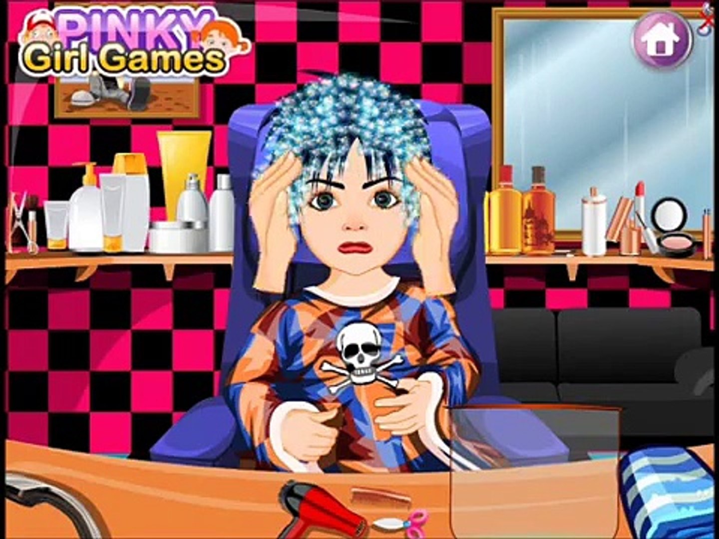 Emo Baby Hair Care video-Hair Games-Baby Games
