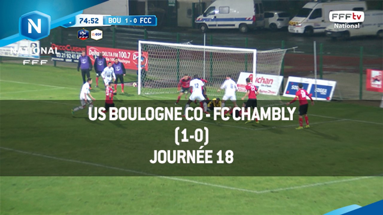 J18 : US Boulogne CO - FC Chambly (1-0), le résumé