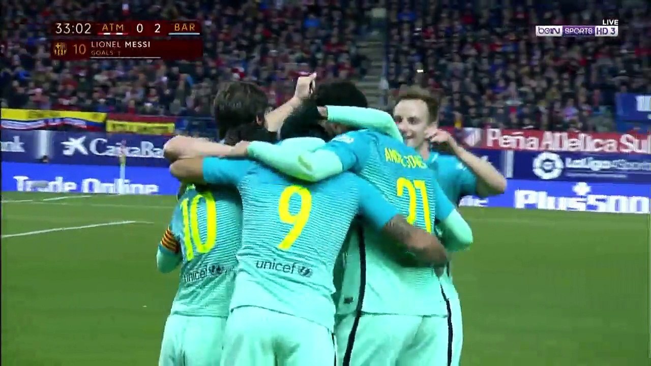 اهداف مباراة برشلونة واتلتيكو مدريد 2-1 [ شاشة كاملة ] ذهاب نصف نهائي كاس ملك اسبانيا [ HD ]