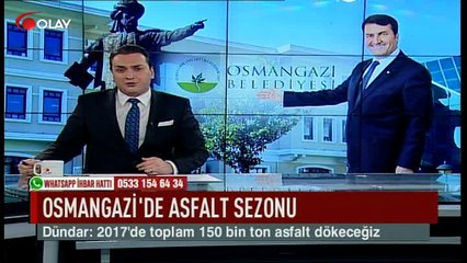 Osmangazi'de asfalt sezonu (Haber 05 02 2017)