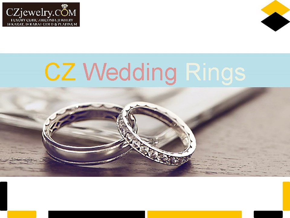 Cubic Zirconia Wedding Rings - CZ Jewelry