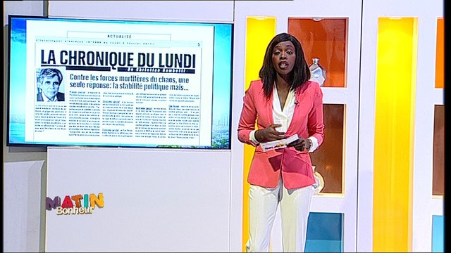 Revue de Presse #MatinBonheur de RTI 1 du 06 Février 2017 avec Fatim Djédjé