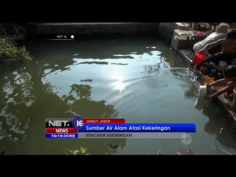 Sumber Air Alam Selamatkan Warga Desa Kertajaya, Garut, dari Kekeringan - NET16