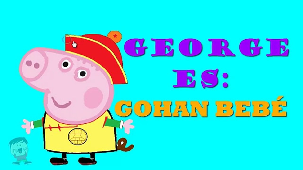 PEPPA PIG SE DISFRAZA PAPÁ PIG ES GOKÚ Y GEORGE ES GOHAN