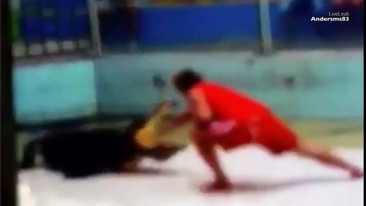 Timsah Eğiticisinin Kolunu Kaptı