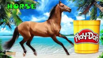 Learning Domestic Animals Names with Play Doh | learn Domestic Animals Sounds Play Doh For Children