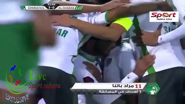 هاتريك عالمي دولي مغربي مراد باتنة أمام الشباب في الدوري الإماراتي murad batna VS shabab emartes