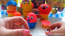 Peppa Pig playdoh | The Smurfs Playdough Surprise Eggs Sesam Street, Play-Doh