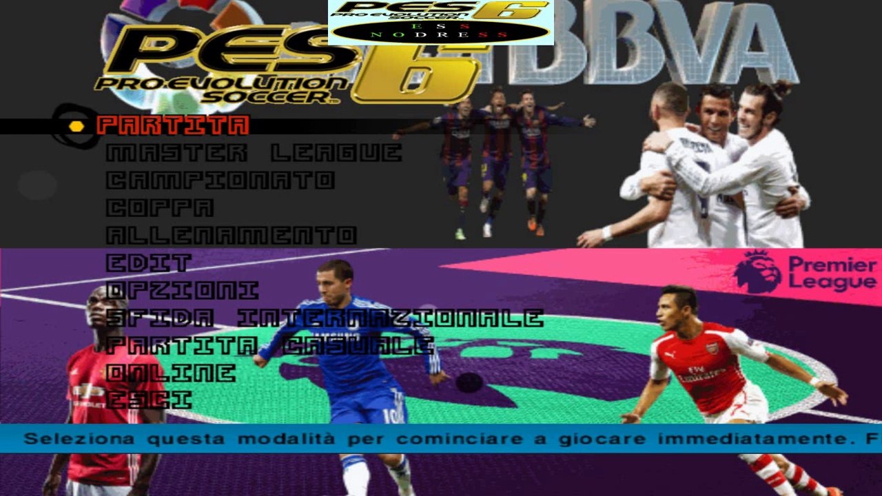 Videorecensione Patch ESS-NODRESS+Legends 2016-2017 PES6 PC (video del 05-02-2017)