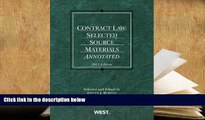 BEST PDF  Contract Law: Selected Source Materials Annotated, 2012 (American Casebook Series) BOOK