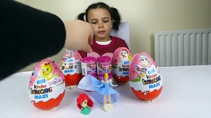 Disney Princess Maxi Kinder Surprise Eggs and Fashems full collection