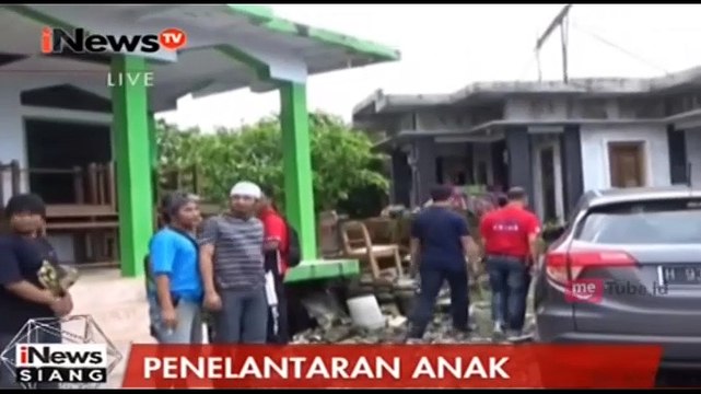 Polisi Pasang Garis Polisi di Panti Asuhan Penelantaran Anak