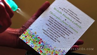 Seeded Paper Wedding Invitations - ForeverFiances.com