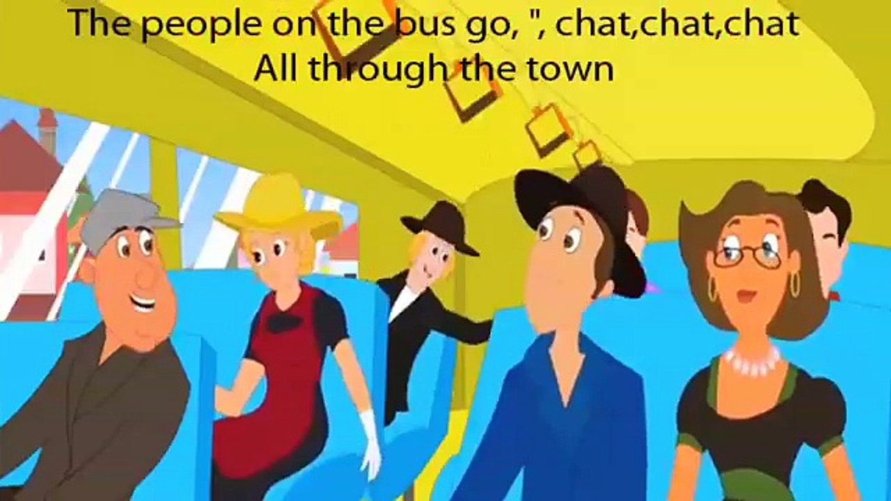 Wheels On The Bus Nursery Rhyme Learning Song Music Lyrics Words For Kids Children Toddlers