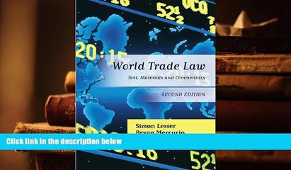 BEST PDF  World Trade Law: Text, Materials and Commentary (Second Edition) BOOK ONLINE