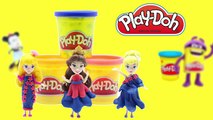 Play Doh Disney Prince & Princess Belle aurora friend Elsa Anna Tiana Ariel Rapunzel Snow White