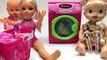 Disney Frozen Laundry Playset Play@Home Washing Machine Toy Home Appliances Baby Dolls Baby Alive