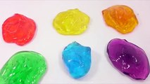 Learn Colors Water Balloons Syringe Glue Slime Skin Paints