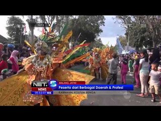 Download Video: Ratusan Orang Meriahkan Karnaval Kostum Bunga di Malang - NET5