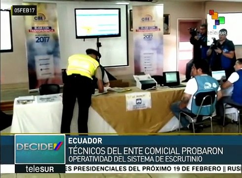 Ecuador: confirman observadores que elección marcha en tiempo y forma