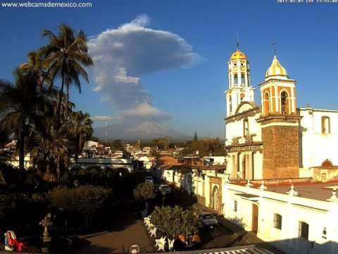 Mexico's Colima Volcano Throws Up Plume of Hot Ash