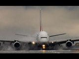 Crosswinds Forces Plane to Use Reverse Thrust to Stop at the End of Runway