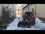 Norcia (PG) - Terremoto, ripristino viabilità in zona rossa (24.01.17)