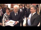 Lecce - Mattarella alla cerimonia di inaugurazione del Teatro (03.01.17)