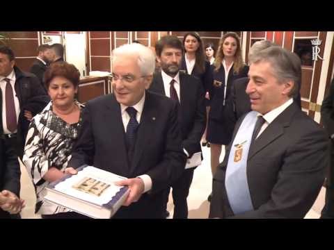 Lecce - Mattarella alla cerimonia di inaugurazione del Teatro (03.01.17)